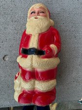 Vintage Blow Mold Santa Claus Tabletop Christmas Light Up 13" - USA RARE HTF