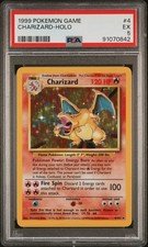 1999 POKEMON BASE SET UNLIMITED #4 CHARIZARD-HOLO PSA 5