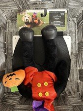 Halloween Headless Horseman Riding Pet Costume Dog Pumpkin Black Cape Small NEW
