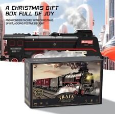Train Set with Remote Control Electric Train Track Around Christmas Tree W/Cargo