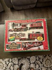 VTG Animated The Holiday Express-Musical Holiday Train Set 1996 WINTER BEARS NIB