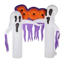10FT Halloween Inflatable Ghost Arch Blow up Decoration with Built-in LED Lights