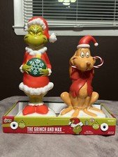 14 in LED Dr Seuss’ The Grinch & Max Blow Mold Set Of 2