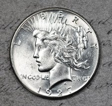 1927 Peace Dollar Key Date US