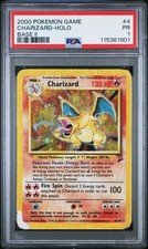 2000 Pokemon Base 2 II PSA 1 Charizard Holo #4 POOR PR WOTC