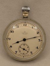 Antique 1940’s Smiths De Luxe Manual-Wind Made In England Military Pocket Watch