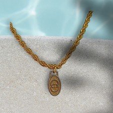 Authentic Vintage Gucci GG Pendant on a chain. Plus Another 15% Off With Code!