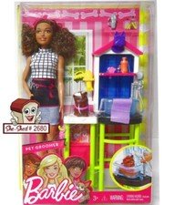 Barbie Pet Groomer 2017 Barbie African American Playset FJB31 Mattel NIB
