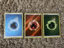 Blastoise Water Energy Charizard Fire Energy Venusaur Grass Energy Holo Customs