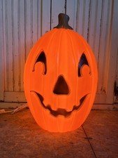Blow Mold Halloween Pumpkin Union Products LED Bright Light Bulb 22” Inch