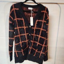 Bluivy Fuzzy Plaid Cardigan, Oversized Button Down, Cozy Fall Layering