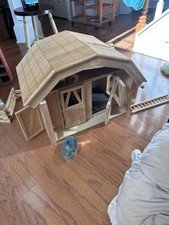 Breyer Deluxe Two Stable Wooden Loft Barn With Corral & Multiple Accessories