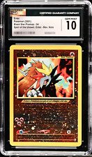 CGC 10 GEM MINT Entei 2001 Black Star Movie Promo 34 Reverse Holo Pokemon Card