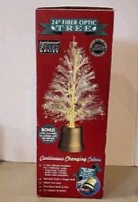 Fiber Optic 24" Color Changing Christmas Tree Gold Base & Additional Color Wheel