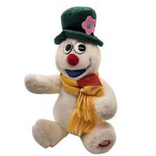 Gemmy Animated Frosty the Snowman Singing Plush 9" Musical Toy Doll See Video