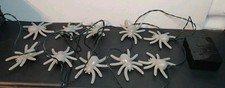 Gemmy Halloween Spider Flashing String Lights Spooky Haunted Sounds Battery Pwr