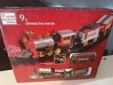 Home Accents Holiday Christmas Express Tree Train Set Complete 9ft-Used-open Box