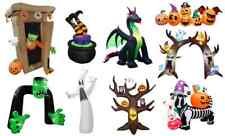 Large Halloween Self Inflating Outdoor Inflatables w/ LED Lights (20 Variations)