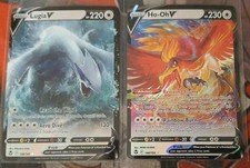 Lugia V 138/195 & Ho-Oh V 140/195 Silver Tempest Set Near Mint Pokemon TCG