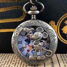Mickey Mouse Pocket Watch With Donald Duck with Black Gift Box