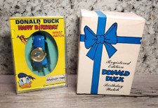 NOS Vintage Disney Elgin Donald Duck Registered Edition Watch In Original Box