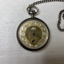 Paris Grand Prix 1900 Omega 800 Pocket Watch Solid Silver; Working Condition