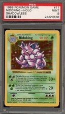 Pokemon Nidoking Base Set Shadowless Holo Rare #11 PSA 9 Mint