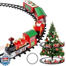 Train Set - Christmas Train Set Around and Under The Tree, Electric Train Set