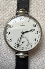 Vintage 1934 Omega Open Face Pocket Watch Size 16 Jewels 15 Converted Runs Great
