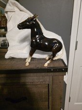 Vintage Breyer Molly Balking Mule Black and White Traditional Model Horse