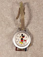 Vintage Disney Bradley Wind Up Nodding Head Mickey Mouse Watch, Swiss Made-015