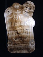 Vintage Halloween Blow Mold General Foam 28"-inch Trick Or Treat Tombstone Ghoul