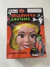 Vintage Halloween Costume lot 2 Dresses, 2 Masks And A Grants Vintage Box
