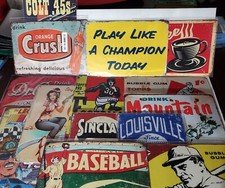 Vintage Reproduction Tin Sign - Man Cave - You Pick - Buy 2 Get 1 Free