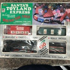 Vintage Santa’s Toyland Express Battery Operated Christmas Tree Train Set