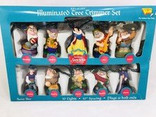 VTG 1999 Disney Snow White Santa’s Best EZ Light Tree Trimmer Set *BOX WEAR READ