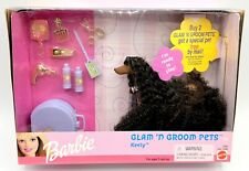 BK~ NIB BARBIE DOLL 1999 GLAM 'N GROOM PETS DOG KEELY 25995