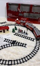Coca-Cola Christmas Train Set K-1309 Remote Santa Steam Engine O/O-27 Gauge
