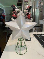 Disney Mickey & Minnie Mouse Light-Up Star Tree Topper Christmas Holiday