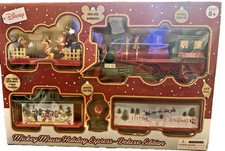 DISNEY Mickey Mouse Holiday Express Deluxe Edition 49-pc Train Set w/Remote NEW