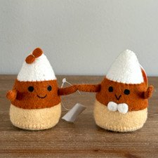 Felt Candy Corn Couple HALLOWEEN Decor from Candy Corn Lane New with Tags