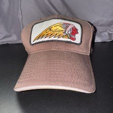 Indian Motorcycle Black Strapback Adjustable Hat Ball Cap - NEW