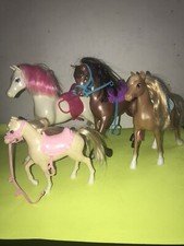 Mattel Barbie and Her Sisters in a Pony Tale lot of 4 Horses Only ( AS IS)