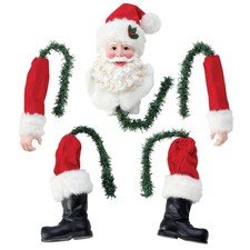Possible Dreams Santa Saint Nick in a Cinch Tree Topper Set, 12 Inch, Multicolor