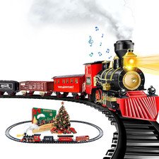 Train Set - Christmas Train Sets for under the Tree, Electric Train Toy Gift for