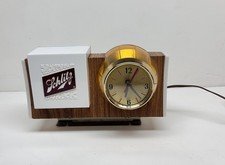 Vintage 1950-60s Schlitz Beer Lighted Barrel Clock Sign - Works needs new light