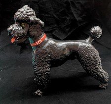 Vintage 1955-1968 Breyer Glossy Black Poodle #67 With Green Eyes
