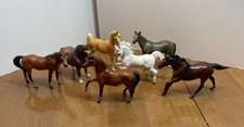Vintage Breyer Horse Lot Of 7 Miniature Horses Assorted Breeds 70's And 90's