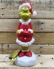 14" The Grinch 65th Anniversary Tabletop Lighted Gemmy Blow Mold