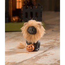 Bethany Lowe Dressed Up Lony Kitty Black Cat Lion Costume Halloween Figure